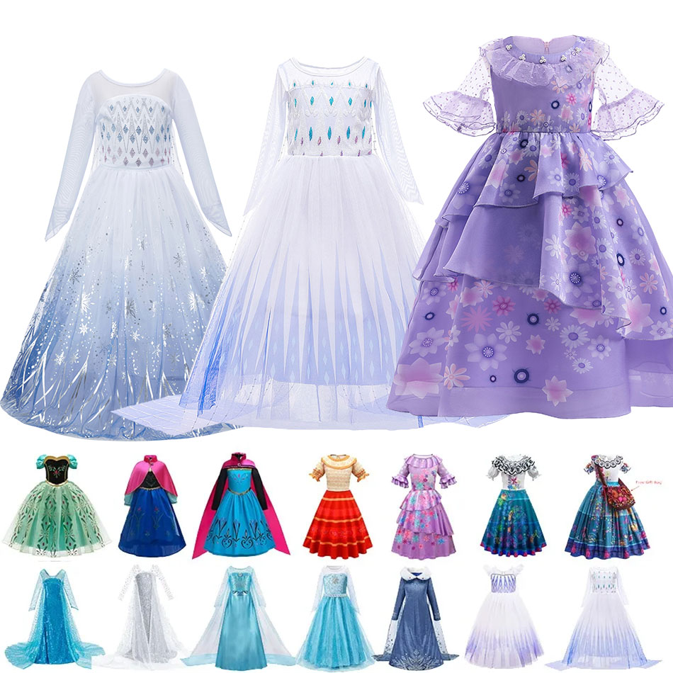 Summer Clothing Kids - Girl Birthday Encanto Costume Girl Snow