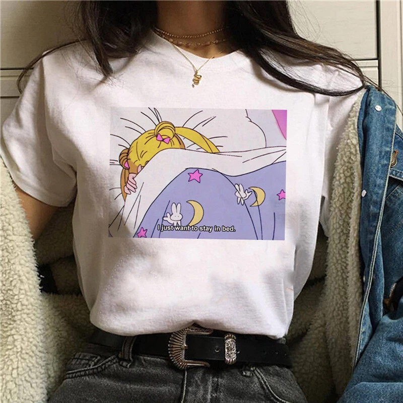 Summer Clothing Trends For Women - T Shirt 90s Anime Sailor Moon