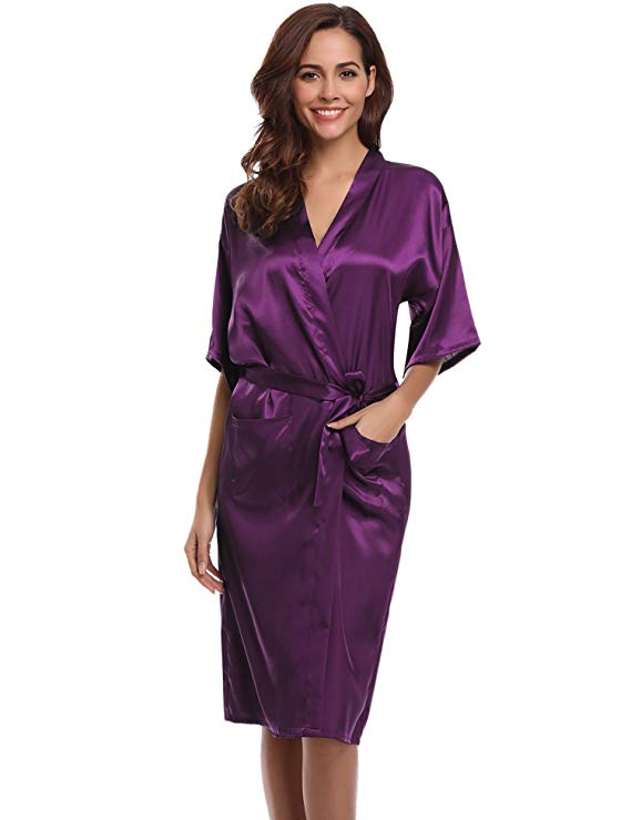 Xl Summer Clothing - PURPLE Womens Robe Hot Sale Faux