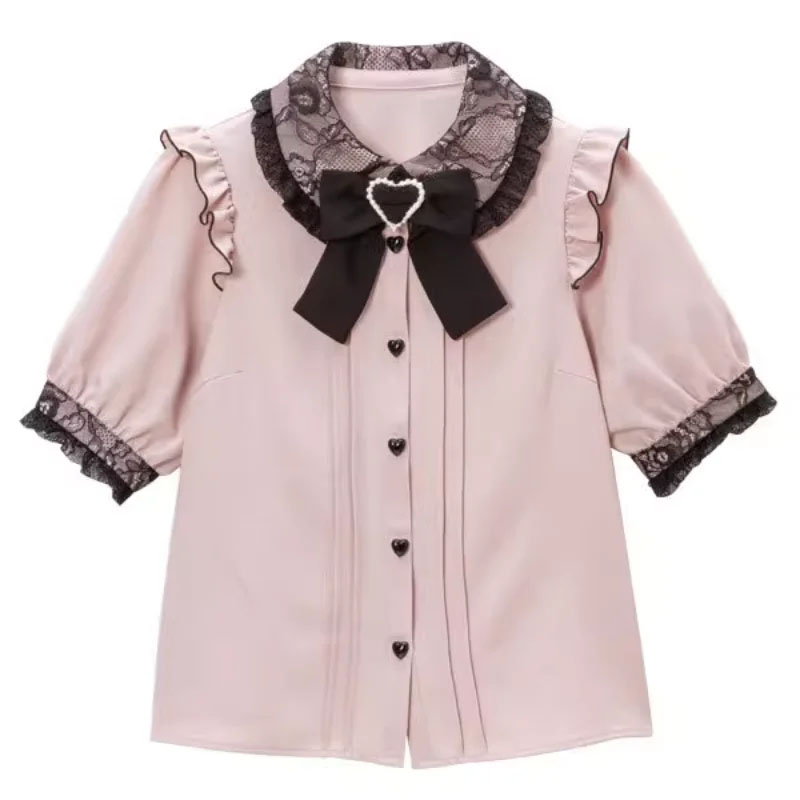 Xl Summer Clothing - Kawaii Women Shirts Lolita Y2K Cute