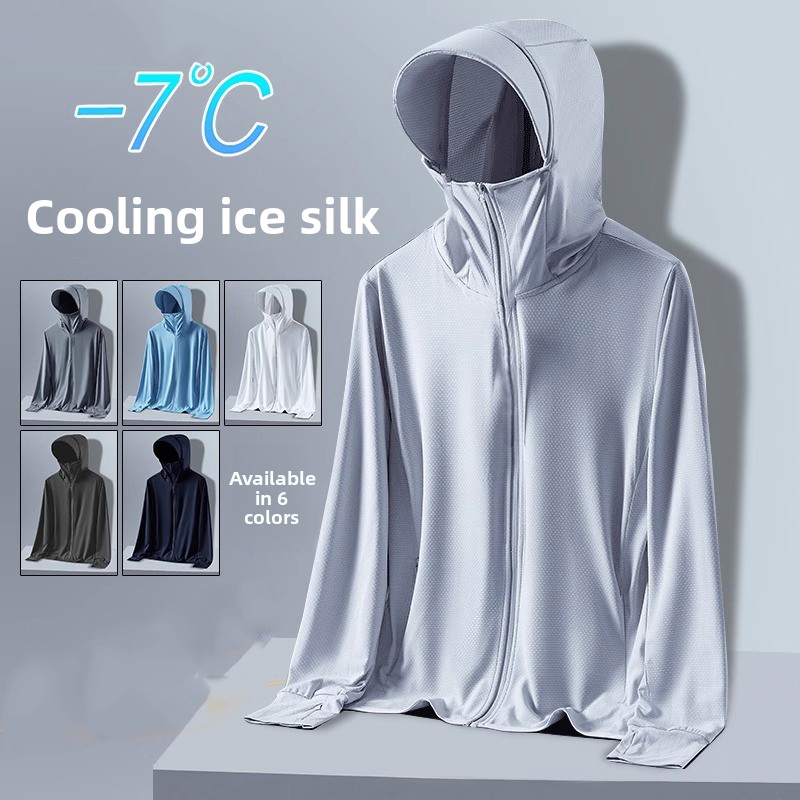 Men's Summer Ice Silk Outdoor  - Summer Uv Clothing ulasan dan harga