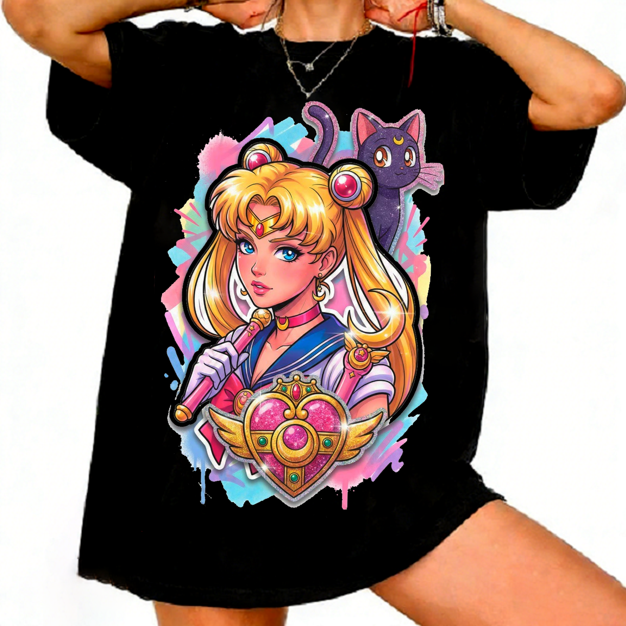 Sailor Moon Retro 90s Anime Gr - Summer Clothing Trends For Women ulasan dan harga