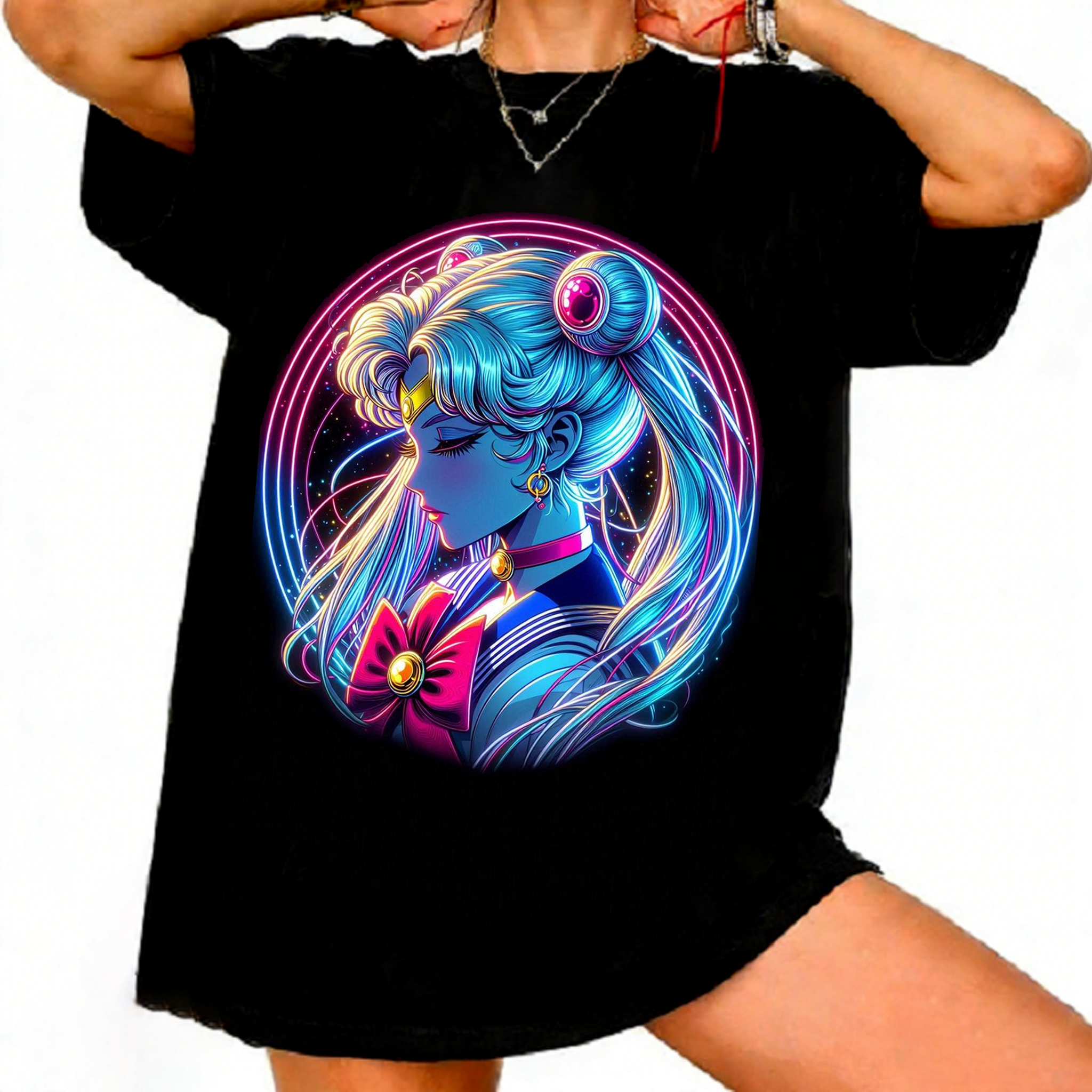 Sailor Moon Retro 90s Anime Gr - Summer Clothing Trends For Women ulasan dan harga