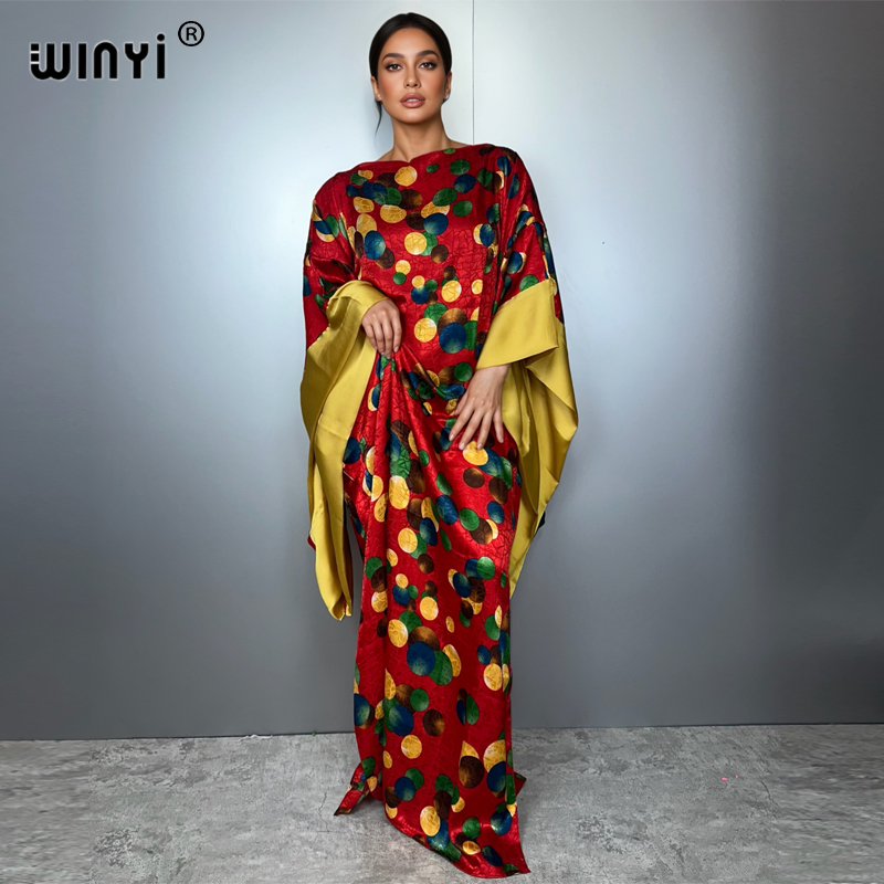 WINYI summer kuwait print even - Summer Holiday Clothing Women ulasan dan harga