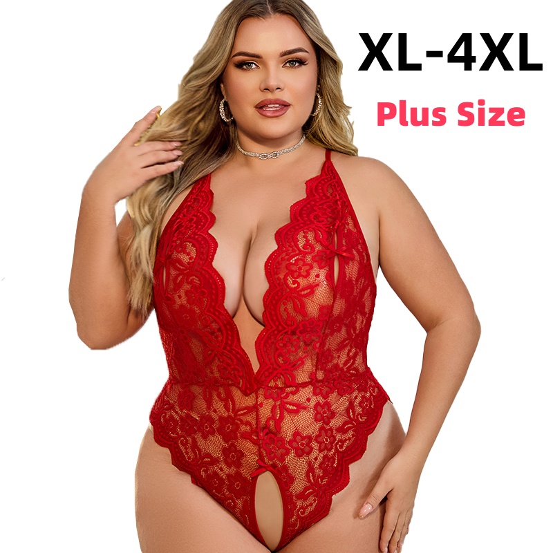 XL-4XL Crotchless Lace Bodysui - Xl Summer Clothing ulasan dan harga