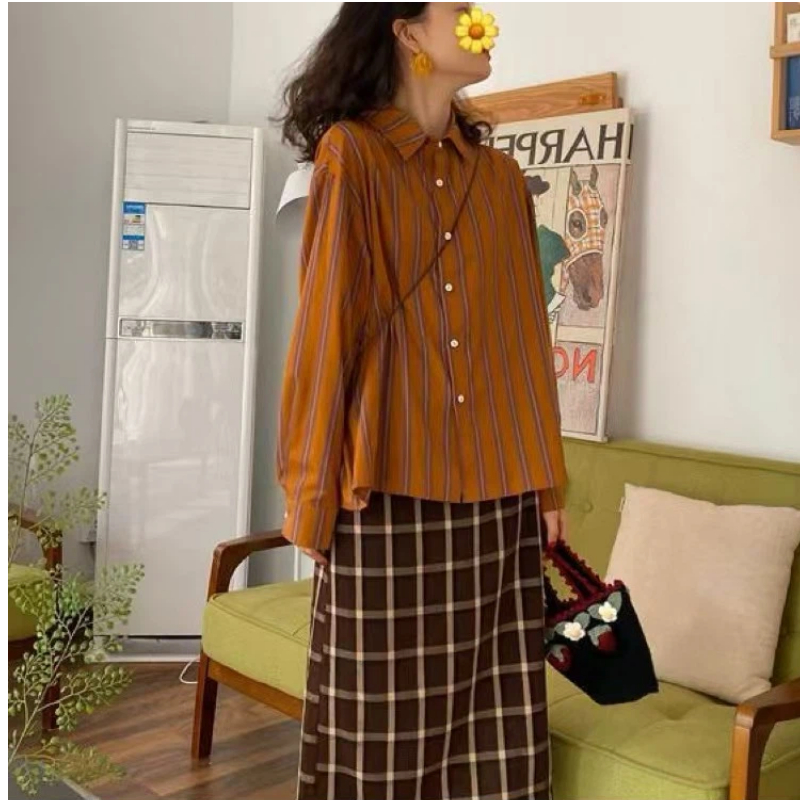 Spring New Striped Loose Casua - Summer Clothing Trends For Women ulasan dan harga