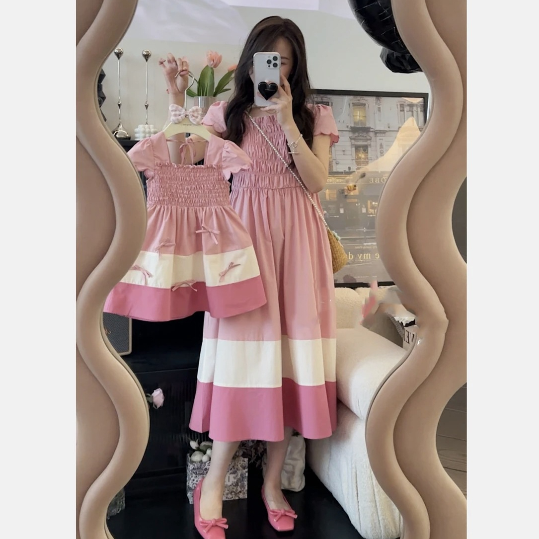 2024 Summer Mom and Daughter M - Summer Holiday Clothing Women ulasan dan harga
