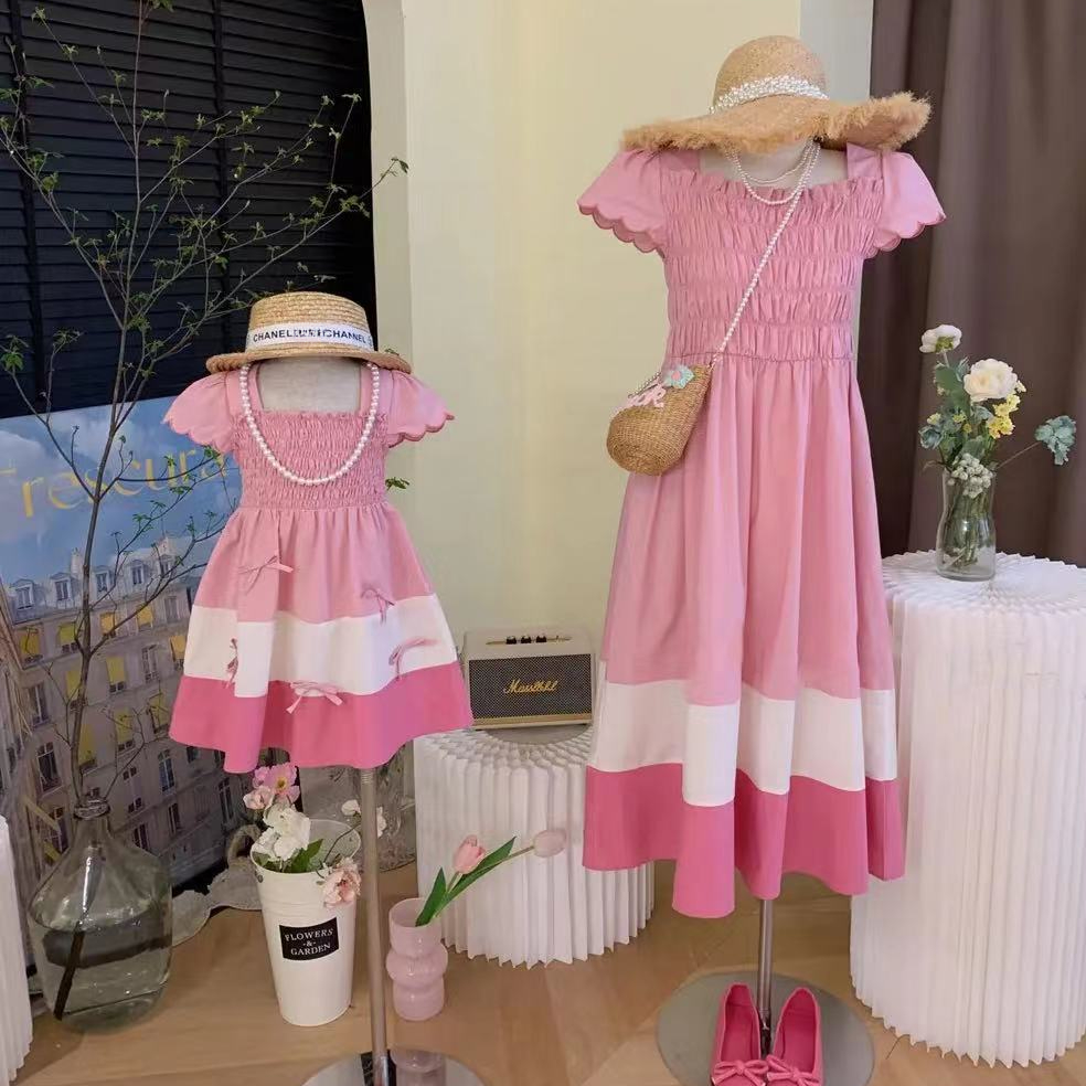 2024 Summer Mom and Daughter M - Summer Holiday Clothing Women ulasan dan harga