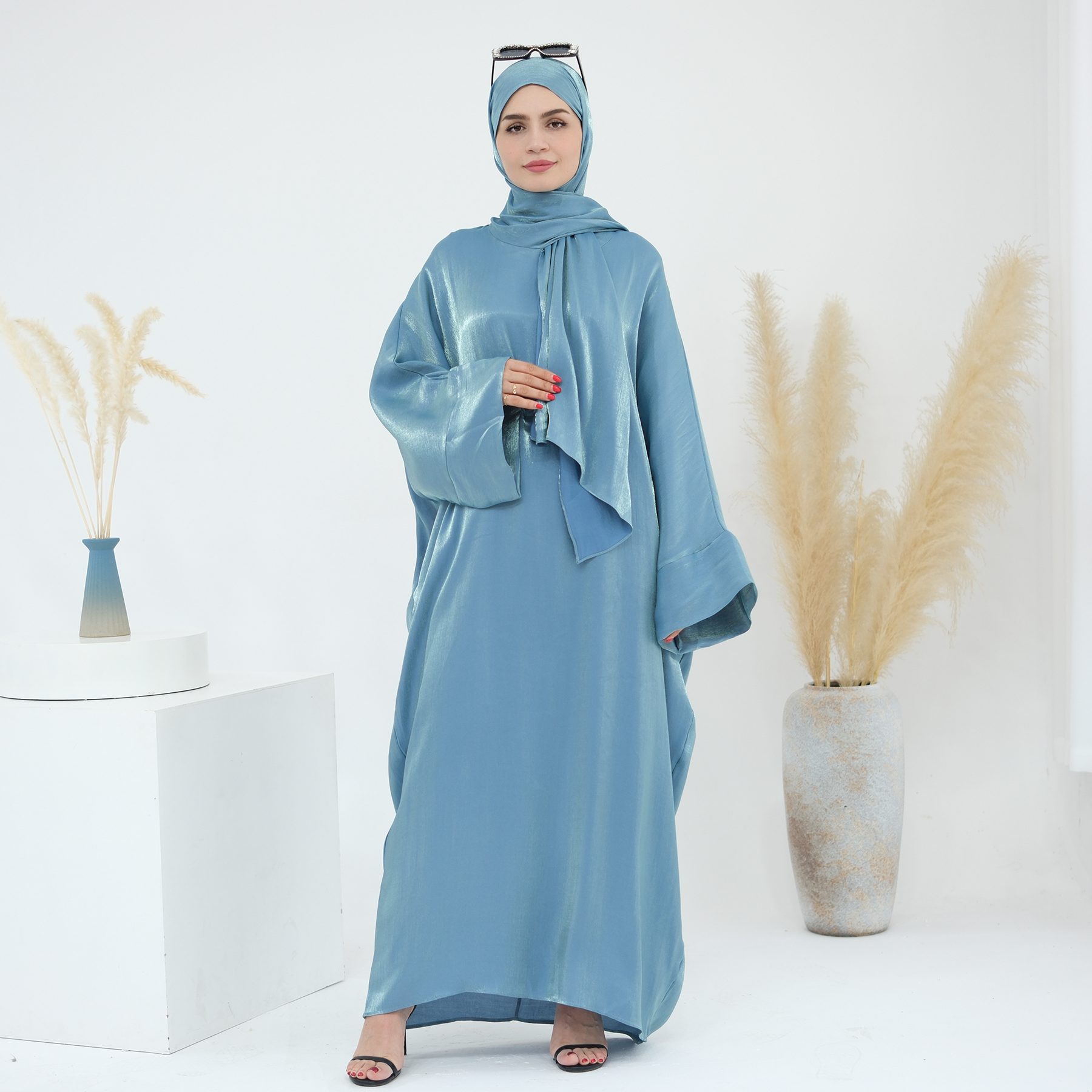 Women Muslim Abaya Attached Hi - Summer Light Clothing ulasan dan harga