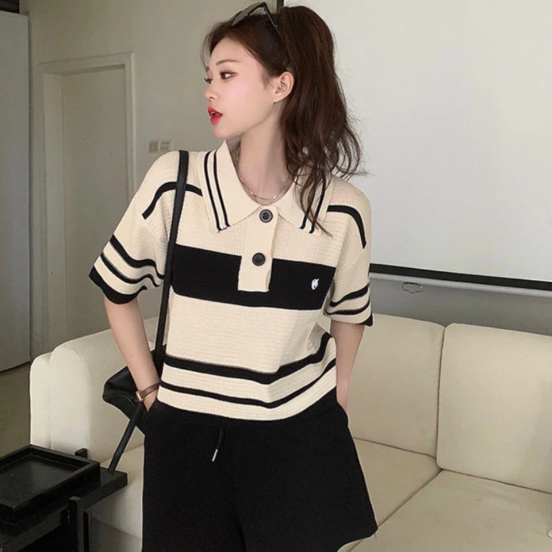Summer Outfit Woman Tshirt Kni - Summer Clothing Trends For Women ulasan dan harga