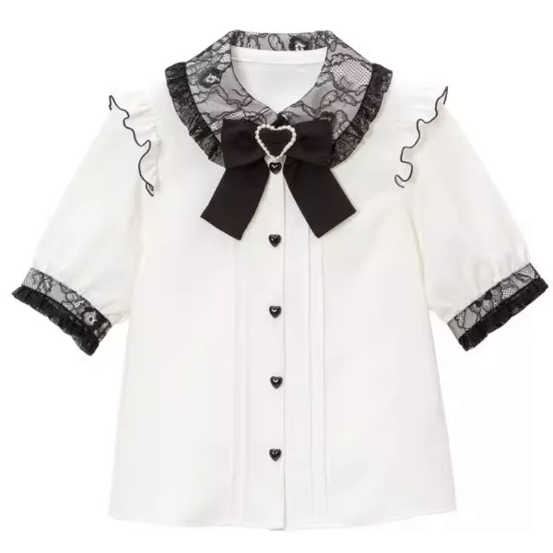 Kawaii Women Shirts Lolita Y2K - Xl Summer Clothing ulasan dan harga