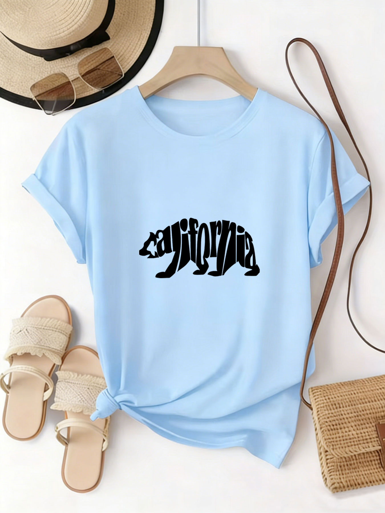 Women's Short-Sleeve T-Shirt T - Summer Clothing Must Haves ulasan dan harga