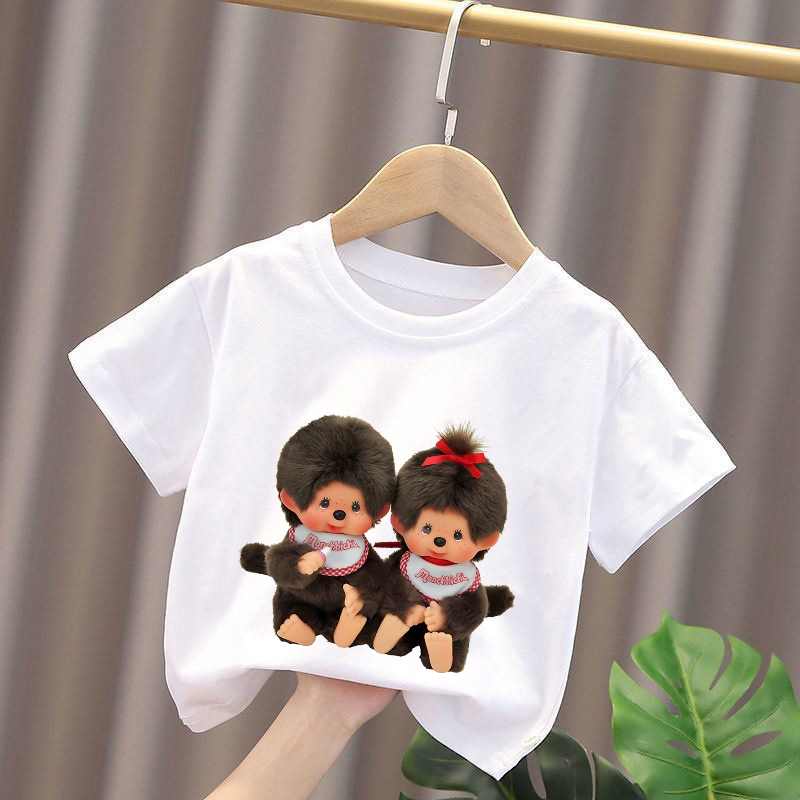 Monchhichi Kids T-shirts Anime - Summer Clothing Boys ulasan dan harga