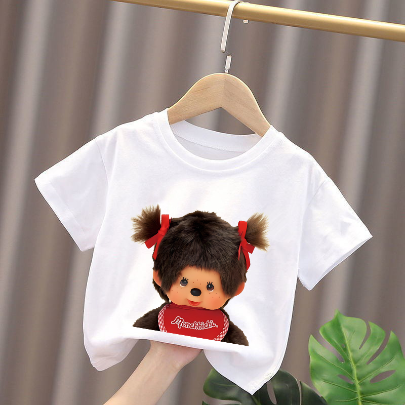 Monchhichi Kids T-shirts Anime - Summer Clothing Boys ulasan dan harga