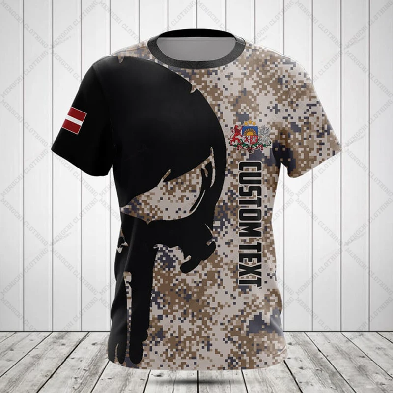Custom Name Latvia Camouflage  - Summer Clothing Boys ulasan dan harga