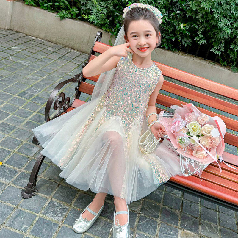 Children's Dress Mesh Sequins  - Summer Dresses Yours Clothing ulasan dan harga