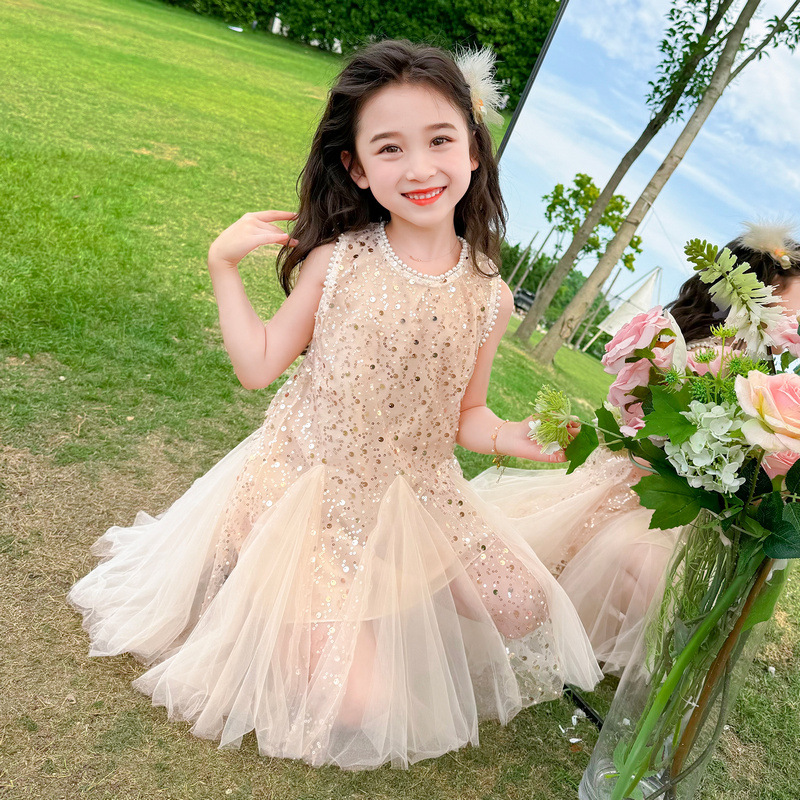 Children's Dress Mesh Sequins  - Summer Dresses Yours Clothing ulasan dan harga