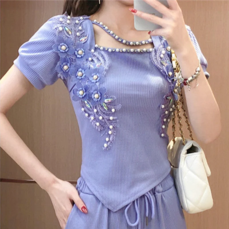 Wide Leg Ladies Trouser Purple - Summer Clothing Trends For Women ulasan dan harga