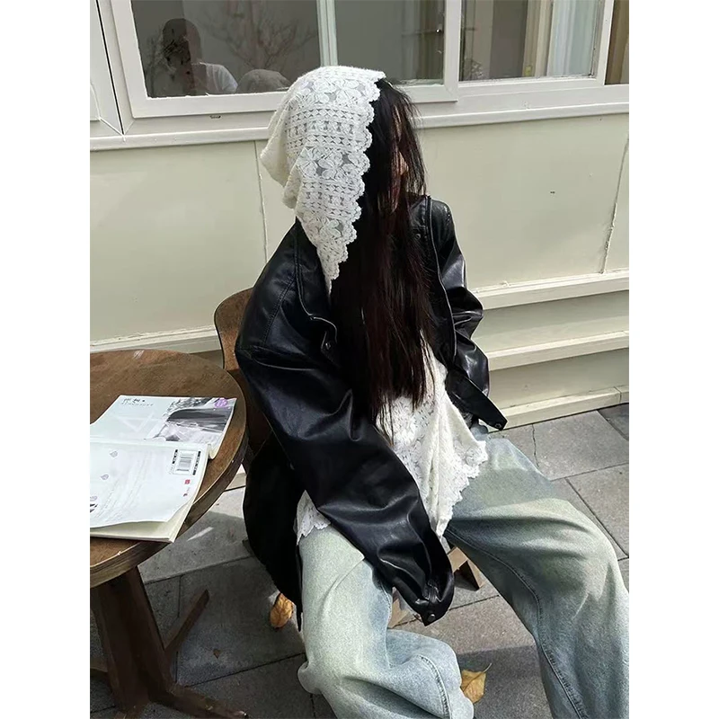 Y2K Lace Hooded Shirts Women S - Summer Clothing Aesthetic ulasan dan harga