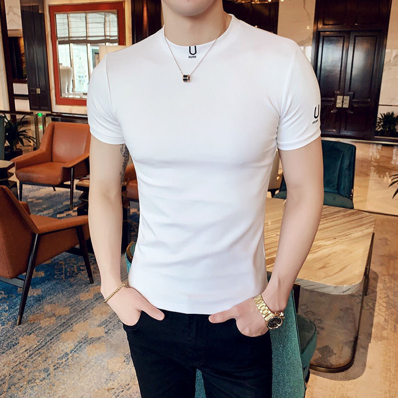 Black T Shirt for Men Plain Cl - Xl Summer Clothing ulasan dan harga