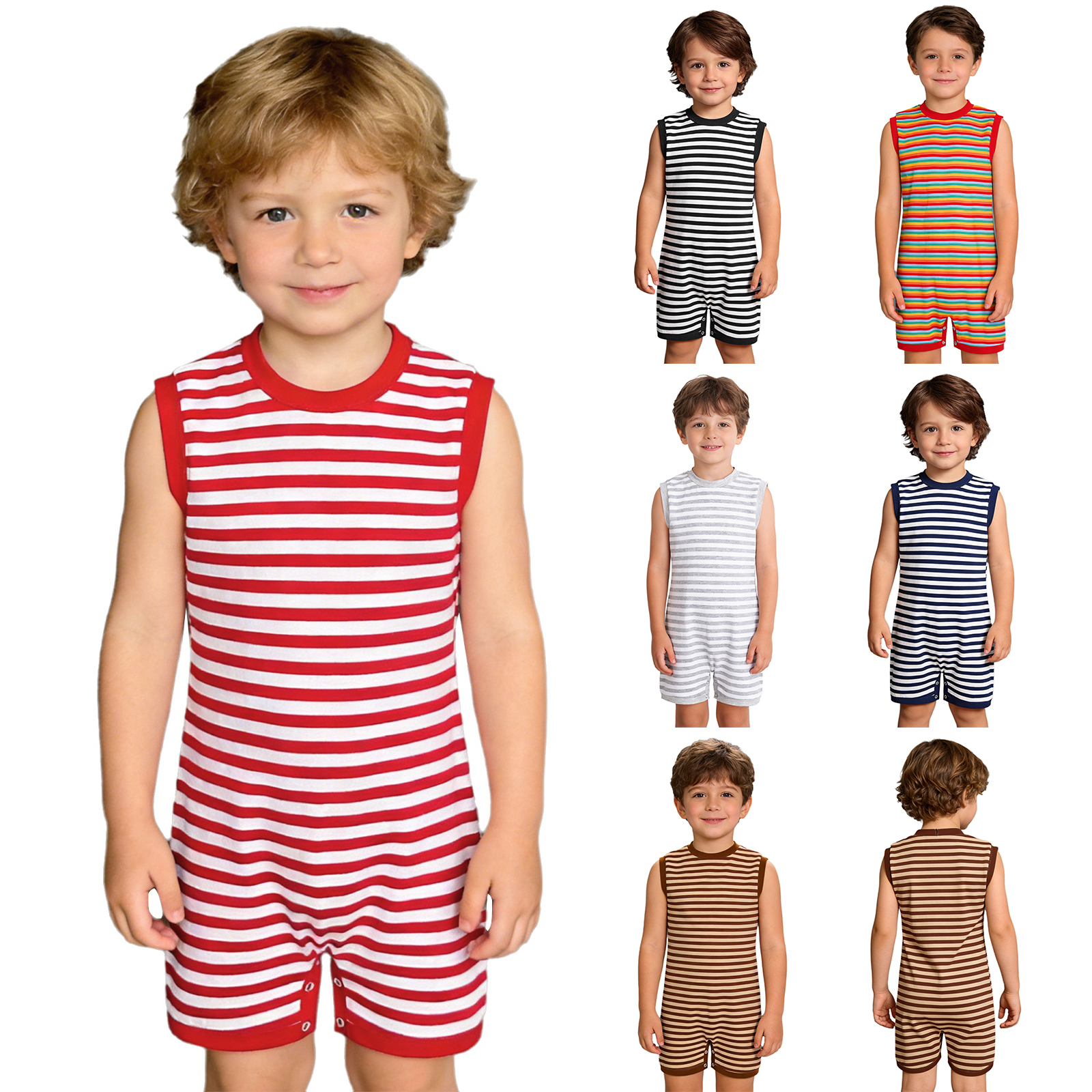 Kid Boys Girls One-piece Speci - Summer Clothing Boys ulasan dan harga