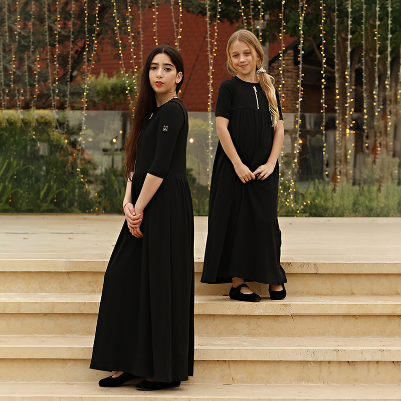 Summer black ribbed family mat - Summer Dresses Yours Clothing ulasan dan harga