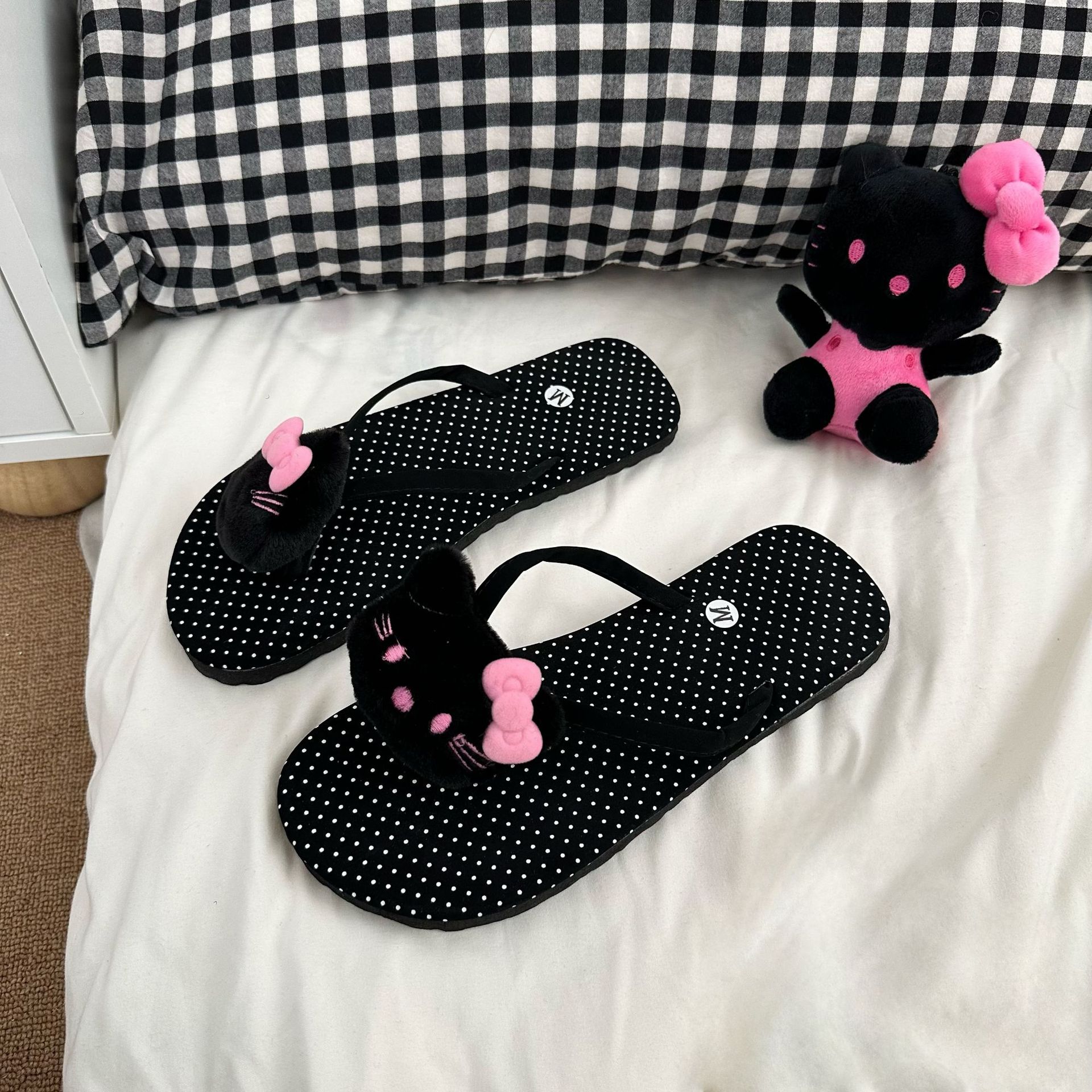 Hello Kitty Cartoon Flip-flops - Summer Clothing Kids ulasan dan harga