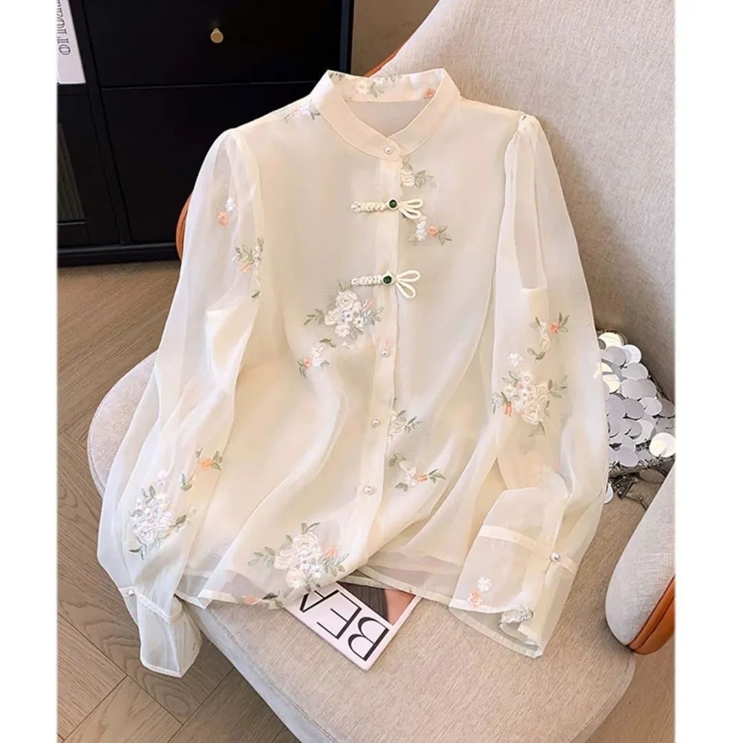 Long Sleeve Shirts Womens Chif - Summer Holiday Clothing Women ulasan dan harga
