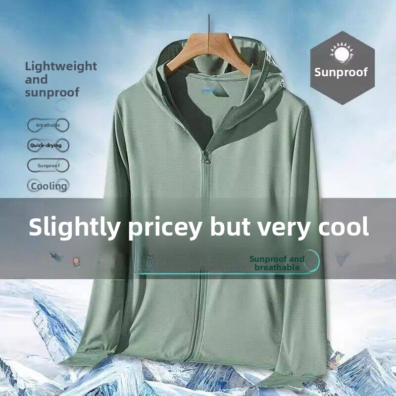Ice Silk Mesh UV Protection Cl - Summer Uv Clothing ulasan dan harga