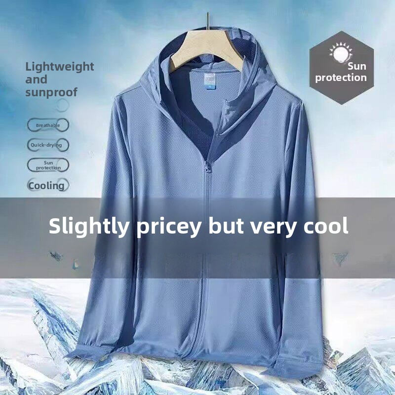 Ice Silk Mesh UV Protection Cl - Summer Uv Clothing ulasan dan harga