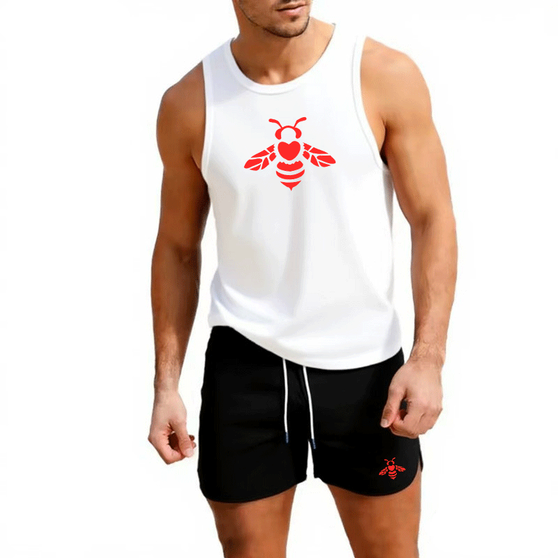 Gym Tank Tops Men Running Vest - Summer Knit Clothing ulasan dan harga