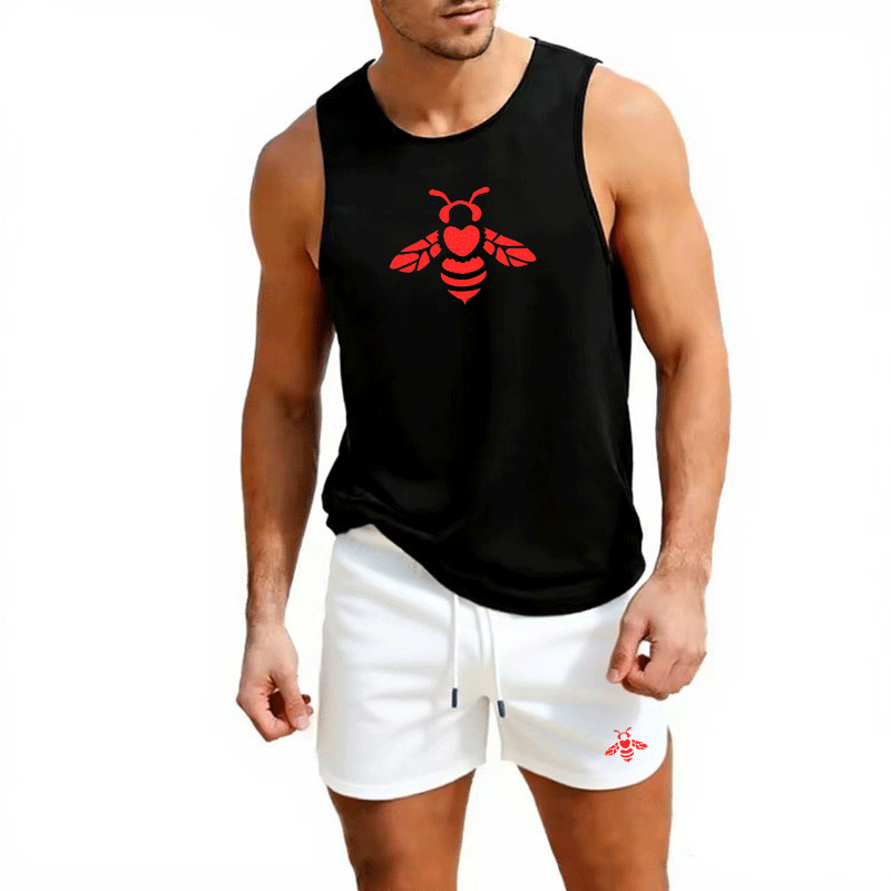 Gym Tank Tops Men Running Vest - Summer Knit Clothing ulasan dan harga