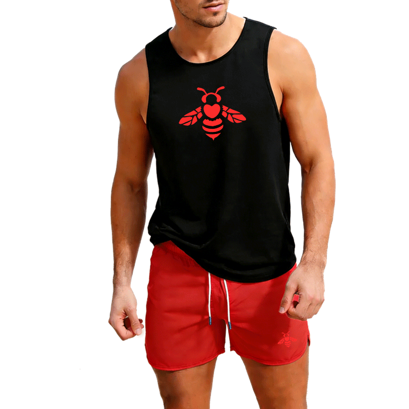 Gym Tank Tops Men Running Vest - Summer Knit Clothing ulasan dan harga